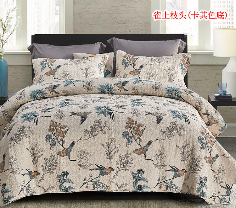 Châu âu bông chần trải giường ba bộ rửa quilting mùa hè mát điều hòa không khí là chần dày sheets đa chức năng