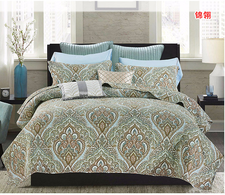 Châu âu bông chần trải giường ba bộ rửa quilting mùa hè mát điều hòa không khí là chần dày sheets đa chức năng