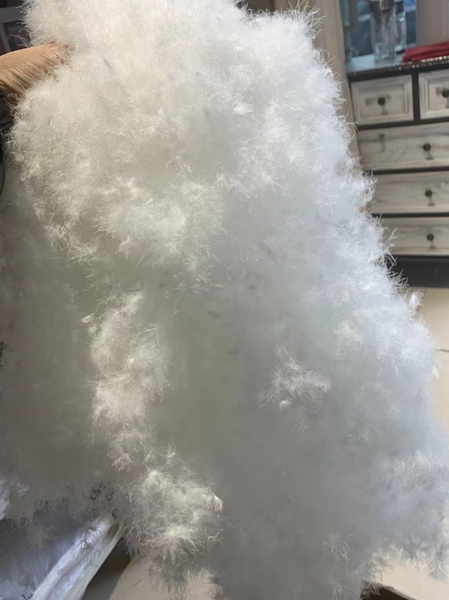 Bulk down Raw Material 90% White Duck down 95% Goose down Washed Large Blossoming Velvet Hanging down down Jacket Duvet Fill