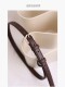 Women's Genuine Leather Belt ins Trendy Fashion Versatile for Dresses and Jeans Thin Belt for Women Black Brown Decorative