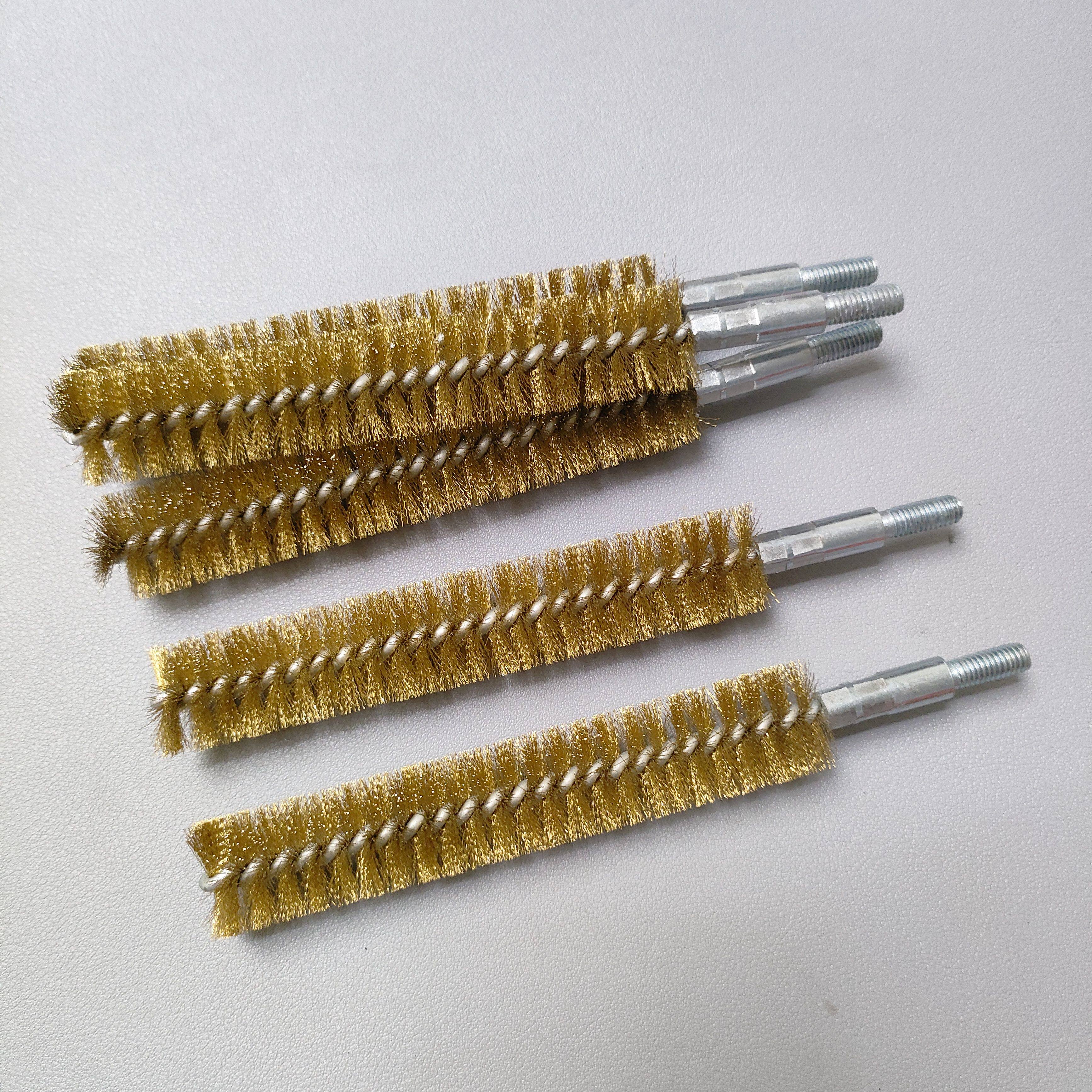 Refrigeration copper pipe cleaning brush with brass bristle 1