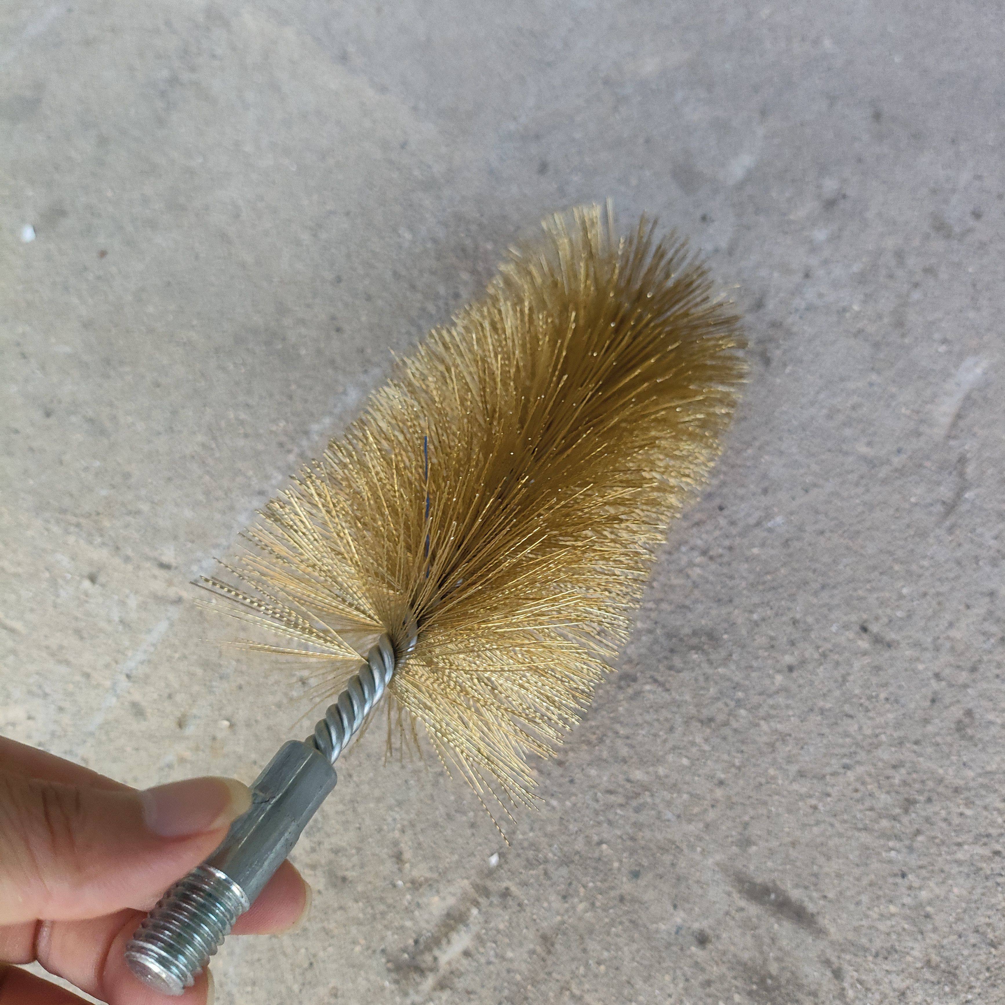 Refrigeration copper pipe cleaning brush with brass bristle 6
