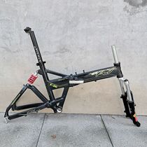 20 inch aluminum alloy soft tail folding bicycle rack disc brake v brake variable speed frame shock absorber frame 406 wheel set frame