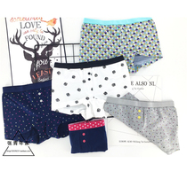  2 pieces of pure cotton four-corner boxer lestt underwear low waist small size les handsome t underwear neutral womens underwear