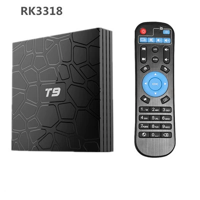 T9 RK3318 HD set-top box Android 9.0 TV box 4K không dây WiFi thông minh WiFi - Trình phát TV thông minh
