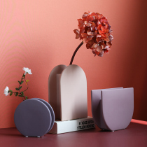 Wind chanting Morandi Carole vase floral creative ceramic Decorative Like flower arrangement Handicraft Pendulum with soft dress