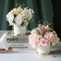 Simulation flower Ai Li hand holding shop living room decorations coffee table desktop floral decoration home soft dress floral set