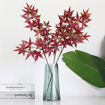 Fengyin simulation red maple leaf simulation fake flower photography shooting props flower art home New Year decoration