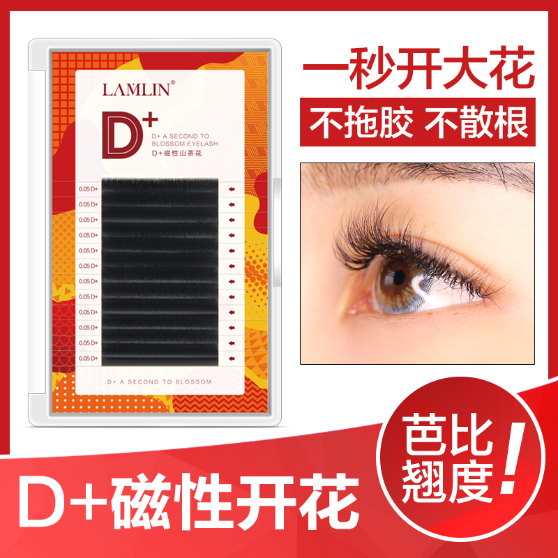 Lanlene D Mountain Tea Flower Blossom Eyelash Electroocular Barbie Dolly Eyelash Graft Magnetic Automatic Blossom of One Second