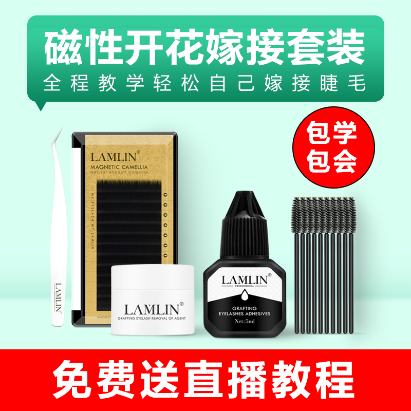 Grafting eyelash set for beginners Camellia false eyelashes flowering mink hair own kind eyelash grafting set