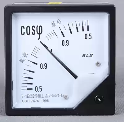 Yangtze River instrument 6L2 power factor meter COSphi 100V 220V 380V 5A pointer type