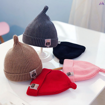 Baby pacifier knitted wool cap Korean version of childrens cap tide autumn and winter baby boys and girls hat warm hat