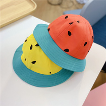 2019 children fishermans hat male and female baby sun hat sun hat watermelon hat sun hat cute parent-child hat