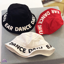 Summer childrens sunshade hat flat top basin hat sun hat tide printing letter fishermans hat baby spring sunscreen hat