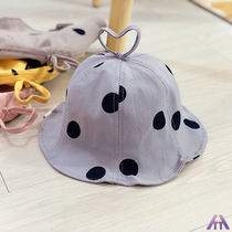 Childrens fishermans hat spring and autumn boys and girls basin hat Han leisure hat childrens sunshade hat Baby shape hat tide tide