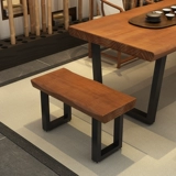 Чайный стул из массива дерева, столовая, скамейка, обеденный стул, домашний современный простой длинный стул, длинная скамейка для гостиной, балкона, стул для отдыха