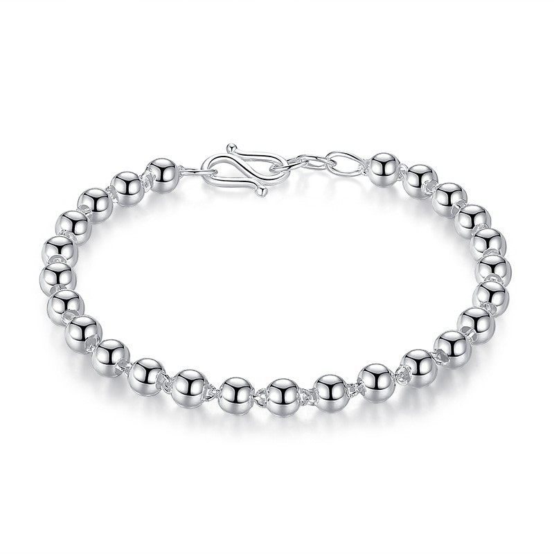 GENUINE 999 BEAD BRACELET FEMALE COUPLE FOOT SILVER BEAD BRACELET BABY KIDS TRANSFER BEADS SILVER JEWELRY GIFTS