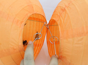 Halloween bí ngô đèn lồng giấy nhẹ Thanh trang trí KTV vật tư trang trí DIY treo có thể được kết nối - Sản phẩm Đảng / Magic / Hiệu suất bộ đồ halloween cho bé trai