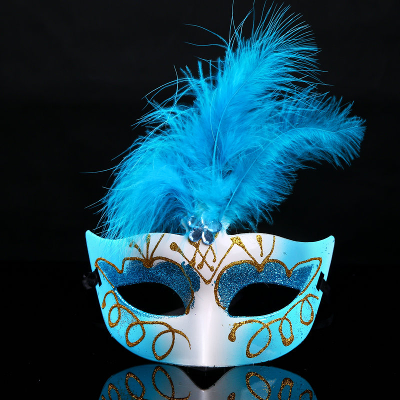 Halloween sân khấu biểu diễn cung cấp Venice đầy màu sắc mặt nạ lông mặt nạ công chúa mặt nạ bán nóng - Sản phẩm Đảng / Magic / Hiệu suất phụ kiện cosplay cổ trang	