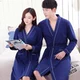 Váy ngủ nữ mùa hè dài tay ren cotton mỏng mùa hè gợi cảm cộng với phân bón áo tắm nam màu rắn XL áo choàng ngủ nam Night Robe