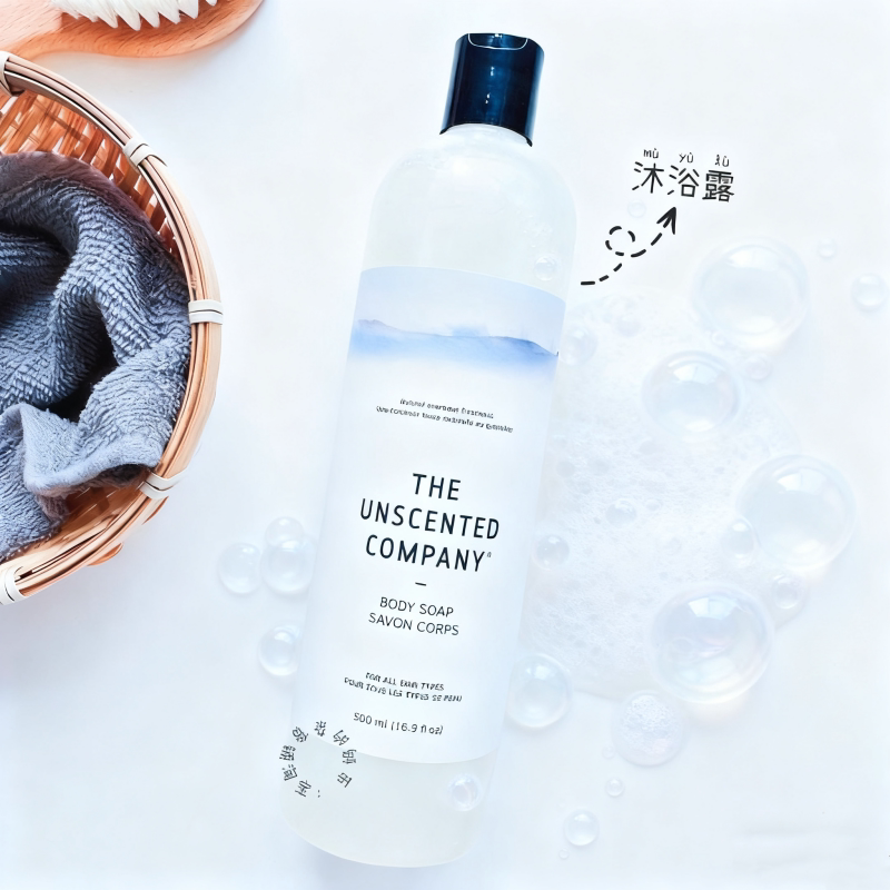 The Unscented Company Daily Moisturizing Cleansing Shower Gel Unscented Organic Soft 500ml The Unscented Company Daily Moisturizing Cleansing Shower Gel Unscented Organic Soft 500ml