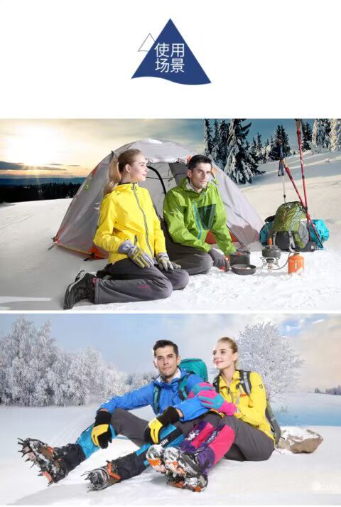 Găng tay GL ngoài trời cho nam và nữ mùa đông leo núi câu cá trượt tuyết cảm ứng trượt tuyết màn hình cảm ứng đi xe lông cừu ấm - Găng tay găng tay 3m