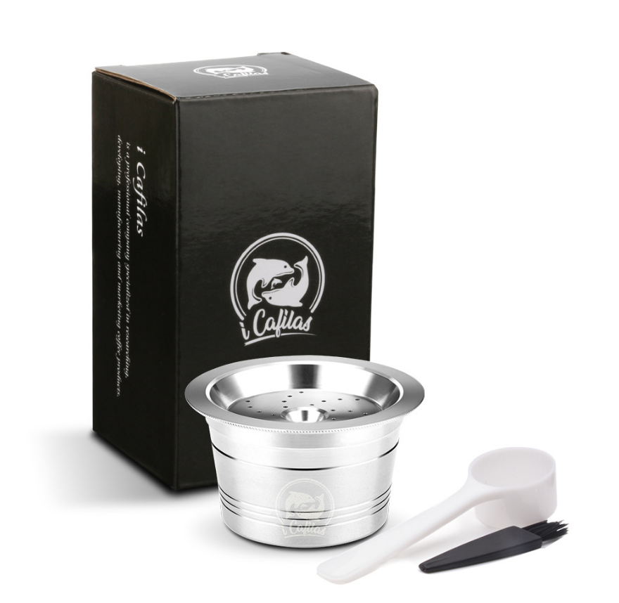 Compatible Kfee Capsule Coffee Machine Food Grade 304 Stainless Steel Capsule Coffee Shell Reuse Filter