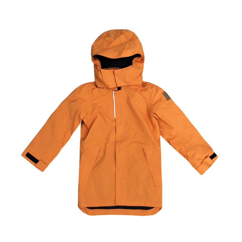 Finnish R Brand Children's Outdoor Cotton Jacket, Mid-Length Cotton Jacket, Windproof and Waterproof Coat, Mountaineering, Hiking and Skiing Clothing