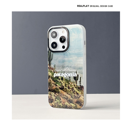 Blue — New Patagonia Scenic Illustration 14, 13, 12 iPhone Case