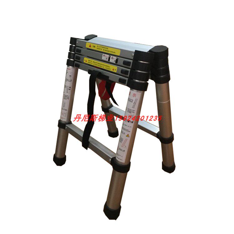 Aluminium alloy folding ladder telescopic ladder ladder ladder ladder portable furnishing ladder herringbone ladder 1 4 1 7 m Domestic ladder