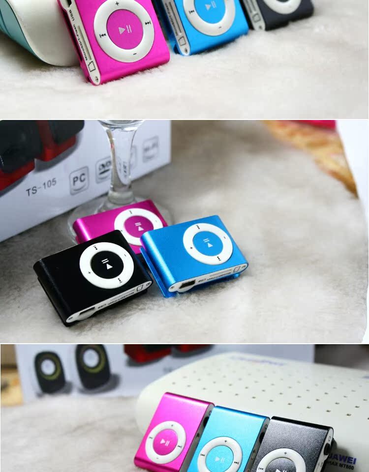 Clip sắt kim loại nhỏ đơn giản MP3 thẻ thời trang máy nghe nhạc sinh viên thể thao chạy nhạc nghe - Trình phát TV thông minh máy phát wifi