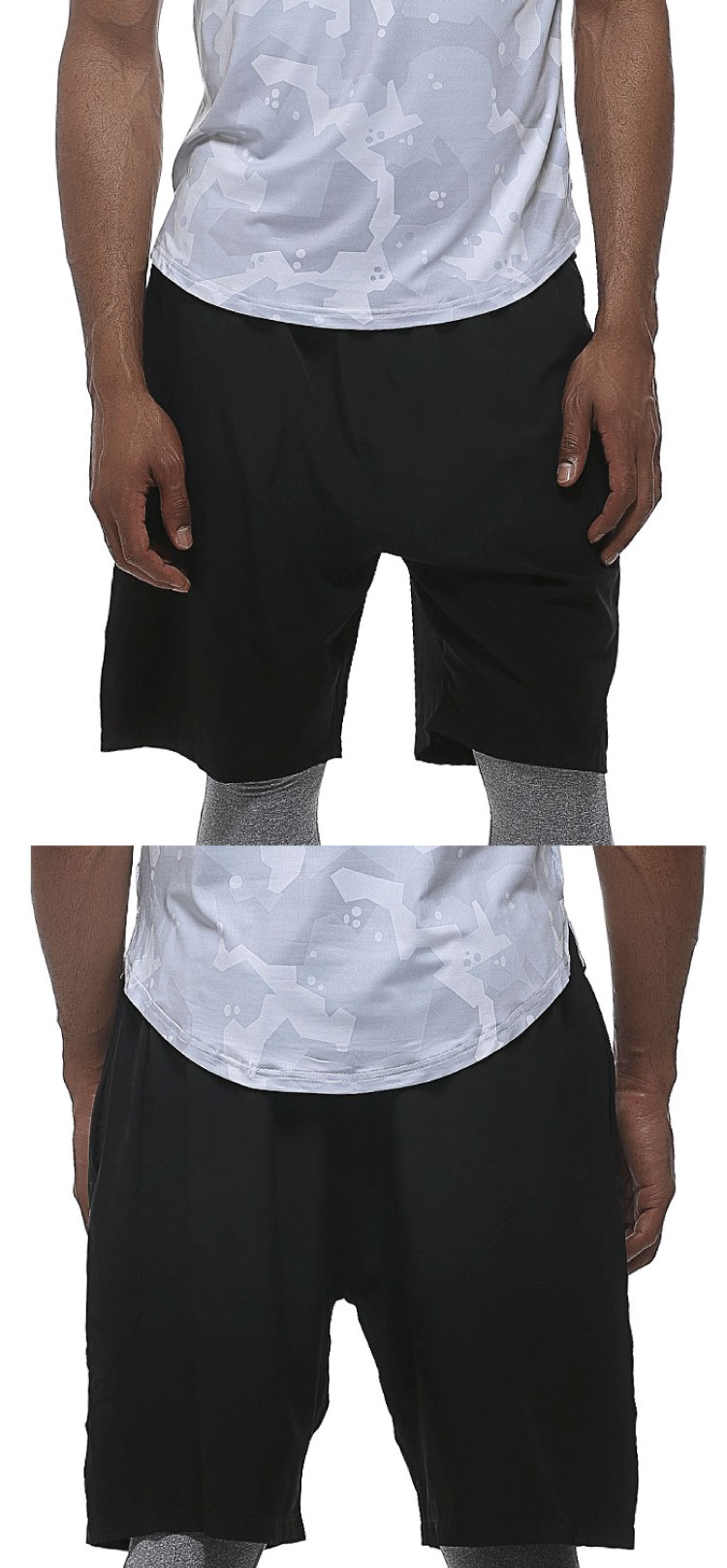 Nhanh khô của nam giới quần short thể thao bốn điểm lỏng thở bóng rổ đào tạo tập thể dục chạy túi dây kéo quần thể thao nam adidas ngắn