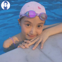 (Free collar swimming hug girl heart buyer Fu bag) Lin Xiaozhai with swimming cap pants nose clip earplug waterproof bag