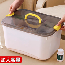 Home Medicine Box Large Capacity Home Loading Portable First Aid Medical Box Small Medicine Box Containing Box Medicine Containing Box