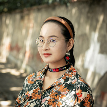 Wangs hand creation National style unique two hand embroidered earrings collar set pure silver ear hook simple fashion