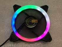 8cm 9CM 12CMLED light fan chassis fan cool color dual interface power cooling fan