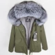 Emerald Green B14 Green+Grey+Silver Fox