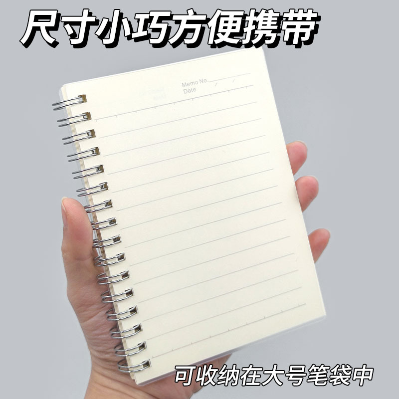 A6 Notebook Portable Notepad Small Coil Notebook Handy Memo Pad Mini Pocket Notebook for Quick Notes