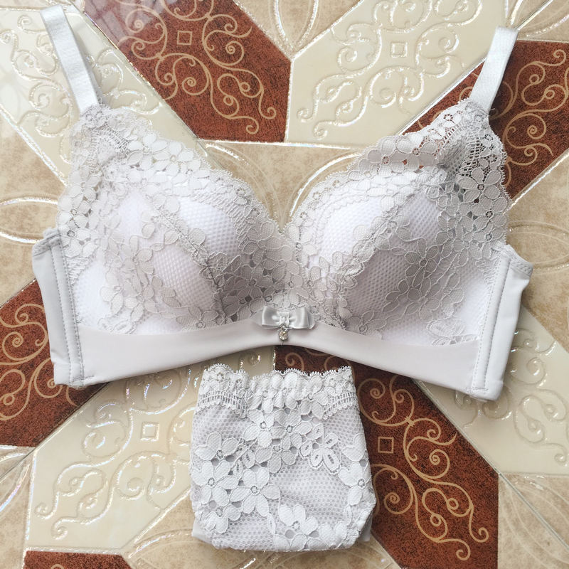Mới không có vòng thép aa cup thích hợp cho ngực nhỏ ngực phẳng dày tụ tập cô gái áo ngực không trống nữ sinh đồ lót - Bộ đồ lót quần lót nữ đẹp