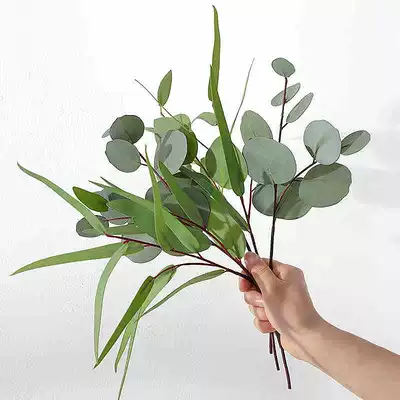 ins Nordic Yugali simulation leaves fresh green living room leaves fake green leaves decoration vase flower arrangement