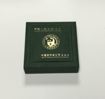 Gold total green box Panda gold coin collection box Gold total green box Panda gift box Panda box Empty box