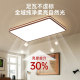 2025 New Model Mid-Century Style Living Room Ceiling Light in Walnut Color, Main Light for the Hall, Zhongshan Lighting Fixtures, Whole House Package for the Bedroom
