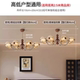 2025 New Vintage-Style Living Room Chandelier, American and French Style Dining Room Retro Walnut Wood Bedroom Chandelier