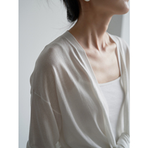 SS STUDIO TENCEL LINEN SUNSCREEN CARDIOVERT Woman Summer Two Wear 100 Lap Air Knit Jacket