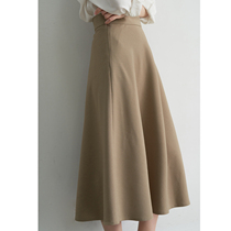 SS STUDIO EARLY SPRING COMMUTE TEMPERAMENT High Waist Display Slim card with its color over kneecap skirt A word with long dresses