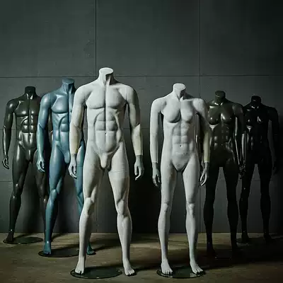 Beautiful body headless men and women clothing store sports and leisure business model props window display display frame dummy