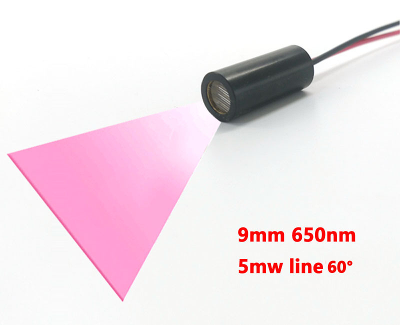 650nm5mw 60 degree one word line laser module 9mm one word line red laser module Ultrafine line