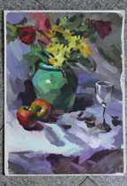 4 open K Water Powder Static Painting Original Work Old Character Painting Water Powder Static Material Propylene Painting Cold Tuning Sub water Pink Write raw