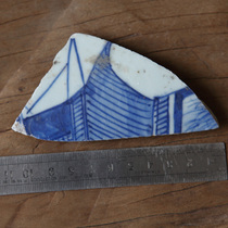 Qing Dynasty Qianlong youth vase porcelain fragments old porcelain pieces Qing Dynasty blue and white porcelain specimens