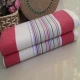 Cotton cũ vải thô cotton đơn giường đôi sọc đơn ký túc xá giường vải lanh chăn ba bộ 1.2 1.5 1.8 ga trải giường 2mx2m2